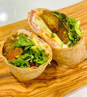 Falafel Wrap at Vegunti in Morganville