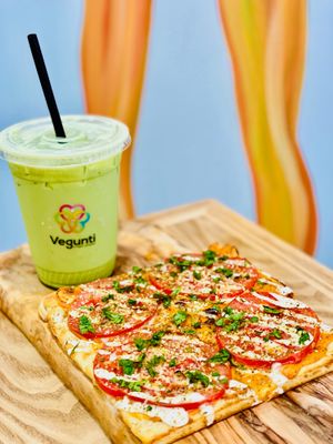 Klassic & Iced Matcha Latte at Vegunti in Morganville