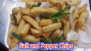 Salt and pepper chips at Boulevard Chinese Take Away in Shirley