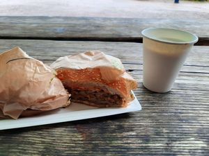 Veganer Bärenburger at Bistro Bärenblick in Bad Rippoldsau Schapbach