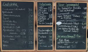 Menu at Bistro Bärenblick in Bad Rippoldsau Schapbach