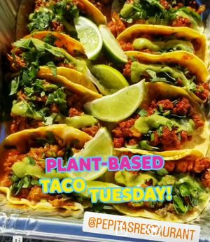  at Pepitas Vegan Taqueria in Denton