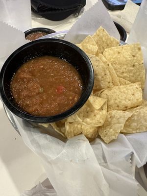 Chips and salsa …included!!   at Pepitas Vegan Taqueria in Denton