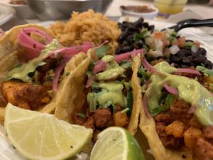 Tacos Al pastor   at Pepitas Vegan Taqueria in Denton