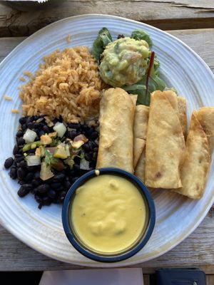 Veggie flautas  at Pepitas Vegan Taqueria in Denton