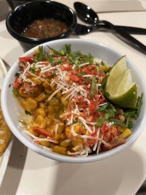 Elote  at Pepitas Vegan Taqueria in Denton