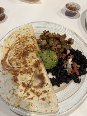 Breakfast quesadillas   at Pepitas Vegan Taqueria in Denton