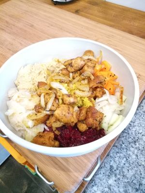 Winterbowl mit Sojagyros at Hummelbude in Essen