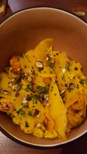 Kürbis Risoni soooooo lecker at Hummelbude in Essen