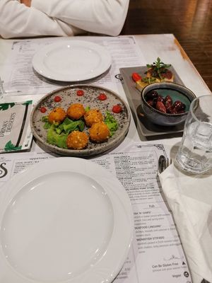 Vegan cheese croquettes at Istros in Kos