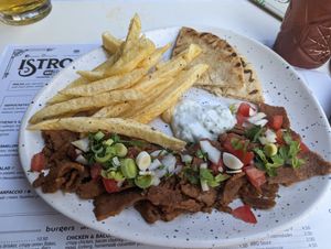 Vegan gyros at Istros in Kos