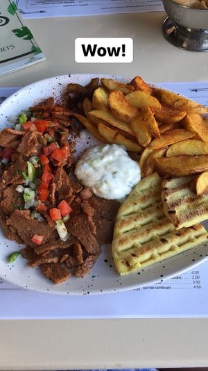  Vegan gyros   at Istros in Kos