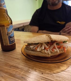 Vegan Vietnamese sandwich.  at Coco Bar  in Madrid