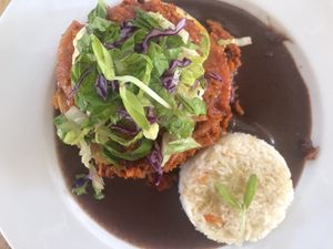 Pastel Azteca  at Plantivoros in Playa Del Carmen