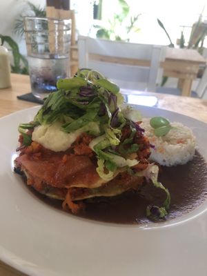 Pastel Azteca  at Plantivoros in Playa Del Carmen