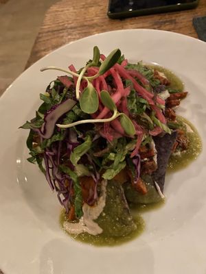 Chilaquiles  at Plantivoros in Playa Del Carmen