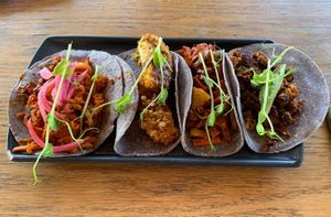 Tacos at Plantivoros in Playa Del Carmen