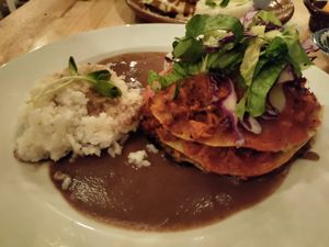 Like a Mexican lasagna at Plantivoros in Playa Del Carmen