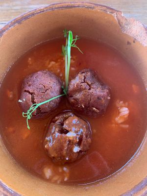 Albóndigas   at Plantivoros in Playa Del Carmen