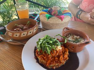 Pastel azteca   at Plantivoros in Playa Del Carmen