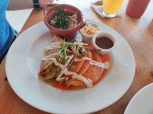 Enchiladas at Plantivoros in Playa Del Carmen