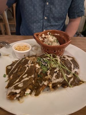 Enmoladas at Plantivoros in Playa Del Carmen