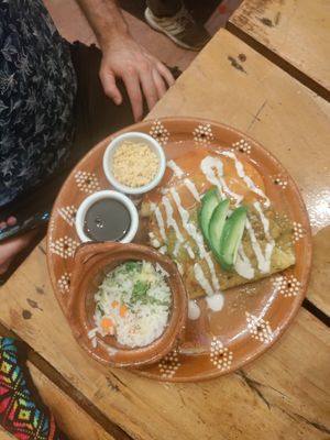 Enchiladas! at Plantivoros in Playa Del Carmen