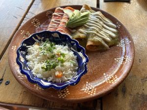Enchiladas   at Plantivoros in Playa Del Carmen