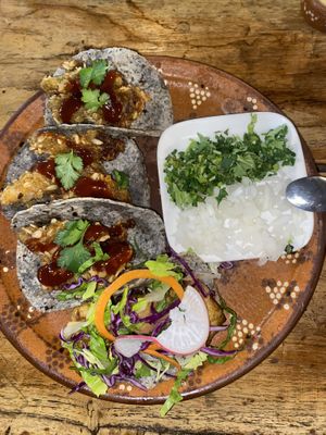 Kfc tacos  at Plantivoros in Playa Del Carmen