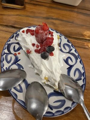 Lemon cake  at Plantivoros in Playa Del Carmen