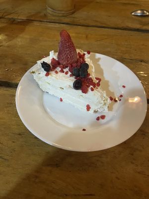 Lemon pie   at Plantivoros in Playa Del Carmen