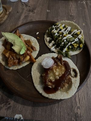 Awesome tacos   at Plantivoros in Playa Del Carmen