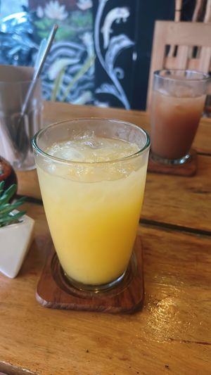 Passion fruit juice  at Plantivoros in Playa Del Carmen