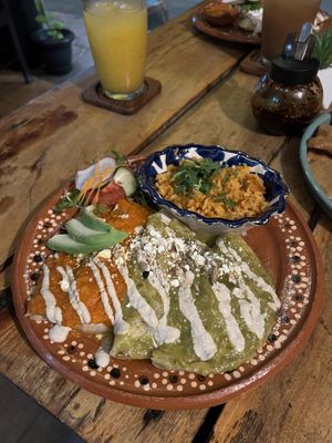 Enchiladas   at Plantivoros in Playa Del Carmen