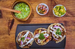 sopes at Plantivoros in Playa Del Carmen
