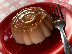 Flan: Custard, Caramel (Kalamazoo Vegan Chef Challenge 5/26) at Studio Grill in Kalamazoo