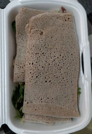 Azifa salad at Queen Sheba in Montreal