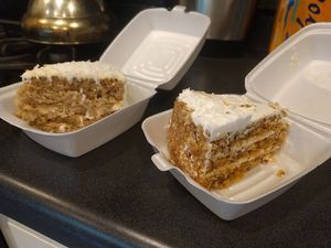 Coconut and carrot cake at Taste & See in Milledgeville