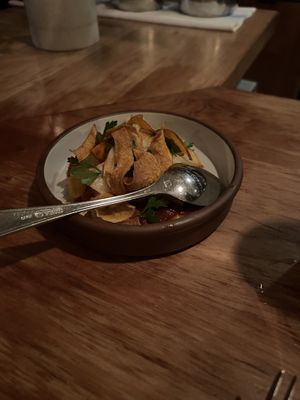 Root Vegetables Bravas  at Oleana in Cambridge