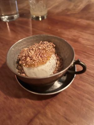 Almond cremolata  at Oleana in Cambridge
