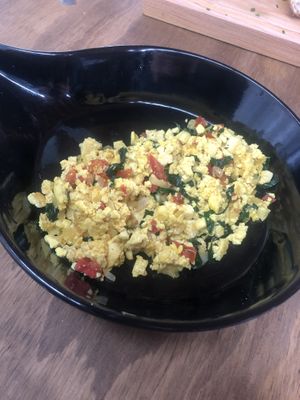 Tofu scramble at Jengibre Healthy Food in Metepec