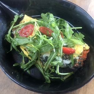 Omelete de espinacas at Jengibre Healthy Food in Metepec