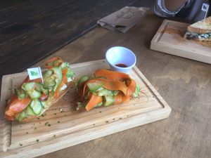 Ahimsa Kitchen - my favorite vegan option at Jengibre Healthy Food in Metepec