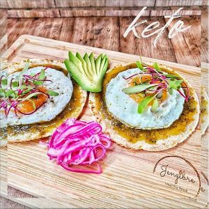 Huevos Ketorancheros at Jengibre Healthy Food in Metepec