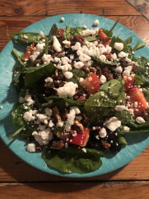 Spinach feta salad at HASH - Vegan Eats SA in San Antonio