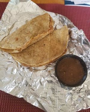 Bean and cheese tacos at HASH - Vegan Eats SA in San Antonio