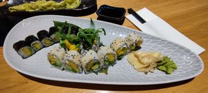 Maki Avocado und Sushi mit Mango, Rucola und Avocado at Soki Garden in Karlsruhe