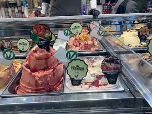 Vegane Eissorten at Eiscafé Casal in Karlsruhe