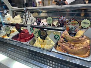 Vegane Eissorten at Eiscafé Casal in Karlsruhe