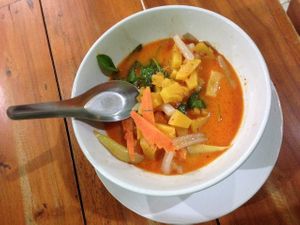 Pineapple curry at Pattaya Vegetarian Food in Pattaya